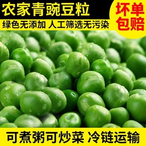 新鲜豌豆粒速冻青豌豆甜青豆冷冻麦豌豆生青豆粒蔬菜商用豌豆2斤