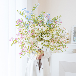 RoomTour长枝七里香装饰花假花仿真花摆设插花仿生花花束客厅摆件