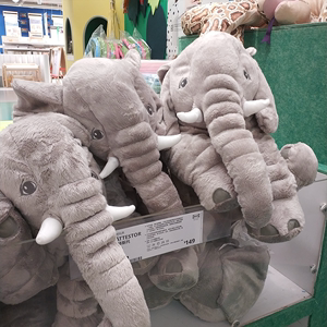 宜家大象毛绒玩具雅特斯托玩偶送男女友礼物抱枕IKEA  60厘米大象