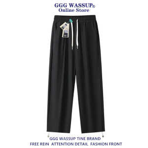 GGG Wassup冰丝九分裤男士夏季薄款透气抽绳运动裤宽松垂感休闲裤