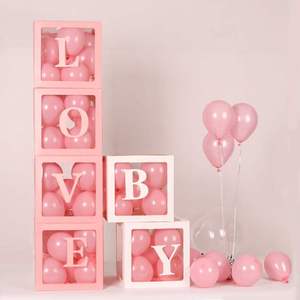 透明气球盒子生日惊喜盒子求婚告白派对布置网红BABY字母LOVE盒子