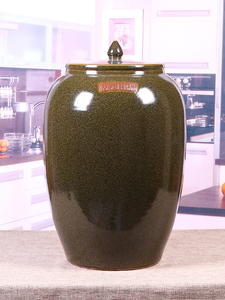 景德镇陶瓷米缸厨房家用密封带盖10斤20斤50斤米桶风水装饰储水缸