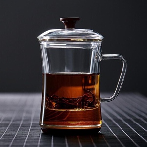 绿茶玻璃杯茶水分离过滤网办公室水杯竹叶青茶杯用杯子轻奢高档