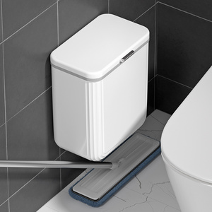 卫生间卫生桶壁挂式家用带盖2024新款小挂墙厕纸桶夹缝厕所垃圾桶