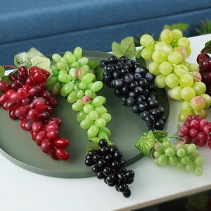 仿真葡萄串水果模型提子塑料果蔬摆件展厅橱窗装饰挂件拍摄道具