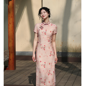 向南飞FLY《彼岸》日常改良新中式旗袍复古国风优雅气质连衣裙夏