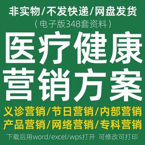 医疗健康器械口腔保健产品医院开业节日促销推广营销活动策划方案