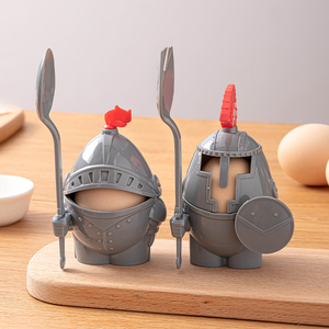 早餐鸡蛋托放蛋杯鸡蛋盅小兵护蛋器可拆卸战士兵骑士创意儿童餐具