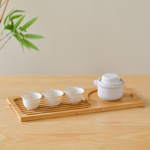 茶具一次性稻壳纤维旅行便携带茶叶泡茶耐高温无异味带茶杯茶壶