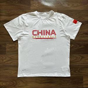 中国男篮国家队赞助版篮球热身训练投篮服运动休闲速干短袖T恤