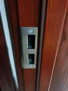 门扣片板室内门导向片卧室门锁锁片门框钢片锁具挡板挡片配件