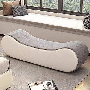 现代网红沙发弧形长条床边换鞋凳简约个性阳台家用时尚卧室床尾凳