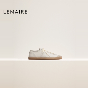 [官方正品]LEMAIRE男士23秋冬新款泥白色油毡基本款系带运动鞋