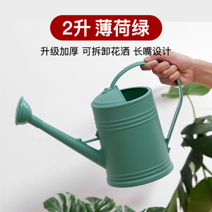 长嘴洒水壶带花洒家用园艺淋花壶塑料浇水壶加厚大容量浇花水壶