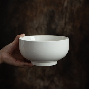 【正品】陶瓷汤碗面碗1100ml德化白瓷家用大号菜碗米饭碗简约餐碗