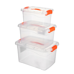 储物箱透明收纳箱家用塑料整理箱长方形储物盒透明收纳盒子料盒