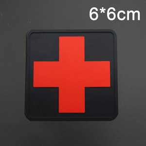 PVC魔术贴章布贴医疗红十字个性户外包贴衣服臂章补丁徽章