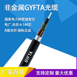 GYFTA-12B1非金属加强4/6/8/16/24/36/48/96/144芯轻铠层绞式光缆