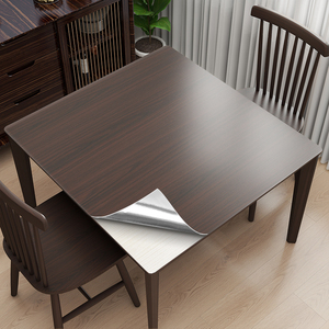 方桌桌面翻新贴纸自粘防水四方桌布麻将机盖板旧桌子改色木纹桌贴