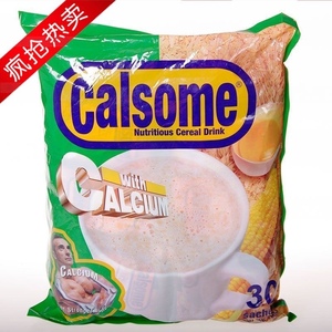 缅甸特产Calsome玉米绿麦片750g每袋原味营养粗粮牛奶味学生早餐