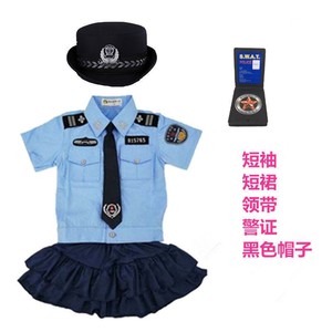 作战小警察衣服套装黑猫警长帽子衣男孩特种兵玩具儿童装备衣服枪