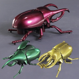 乐高积木创意上链条甲虫儿童仿真甲壳虫男孩宝宝发条爬行昆虫玩具