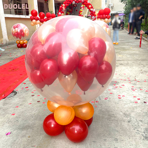 结婚地爆球迎亲室外酒店婚礼气球开业活动天爆球空飘全套制作工具