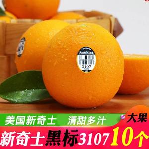 美国新奇士橙黑标3107脐橙 新鲜进口品种美橙甜橙子水果