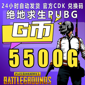 PUBG G币绝地求生5500G币 充值吃鸡GB激活码CDK箱子套装皮肤代充