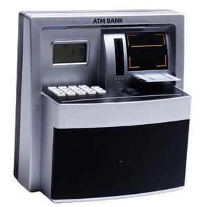 儿童智能ATM自动卷钱取款机家用防摔网红卡通存钱罐可存取密码箱
