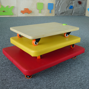儿童感统大滑板车幼儿园软包统感训练器材方形板车户外平衡板玩具