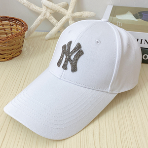 MLB夏季加长帽檐NY鸭舌帽男女款时尚百搭网眼棒球帽夏季遮阳帽子