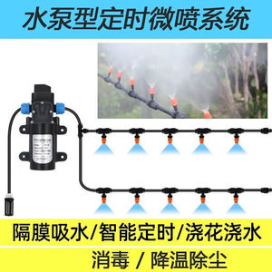 夸父灌溉高压自吸抽水泵花园雾化插电自动浇花器定时喷淋系统灌溉