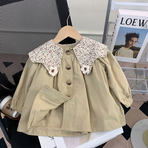玛米玛卡专柜女童外套春装2024新款童装洋气时髦小童宝宝上衣夹克