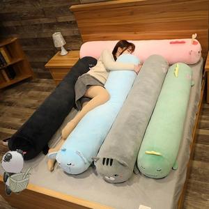 动物抱枕睡觉专用陪你睡懒人超软大超大号床上靠枕靠垫可拆洗长条