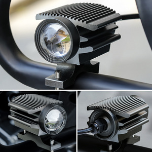 小钢炮电动车LED射灯透镜12V-80V汽车越野摩托车改装激光大灯高亮