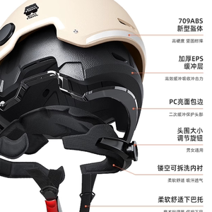 日本进口MUJIΕ新国标3C认证电动车头盔女士轻便电瓶摩托车男安全