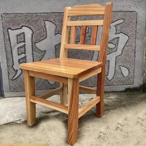 全实木户外椅子纯手工椅子实木靠背椅餐椅学习椅子家用传统成人儿