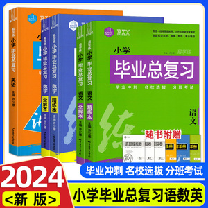 2024新版DIY思脉图书小学毕业总复习语文数学英语易学练42讲复习计划全解本精练本真题模拟卷小升初毕业冲刺名校选拔分班考试卷