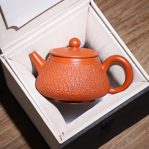 复古跳刀茶具套装单壶礼盒装朱泥紫砂壶家用半手工茶壶陶瓷泡茶壶