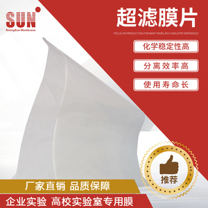 SUN/中科瑞阳 PVDF 超滤膜片 微滤膜片 纳滤膜片 4040反渗透膜片