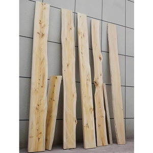 柏木板根雕实木一字隔板材柏木自然边板子定制柏木板