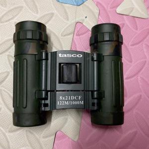90年代中古董美国TASCO迷你袖珍双筒望远镜8X21高清便