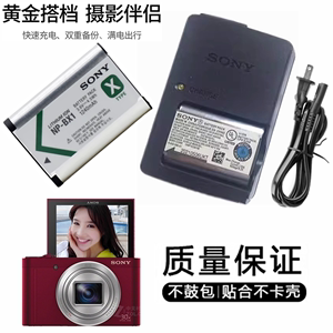 适用于索尼DSC-WX300 WX500 HX50 HX60 RX1数码相机锂电池+充电器