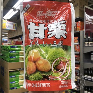 香港代购日本甜品二重奏栗子礼包装 即食板栗零食6袋入袋装300G