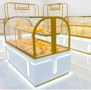 中式糕点模型柜样品柜西点烘焙展示柜商用桃酥柜可推拉面包展架