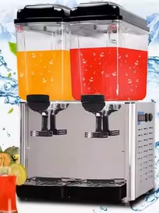 酸梅汤饮料机双缸制冷商用冷饮机冷热小型搅拌果汁机自助餐果汁机