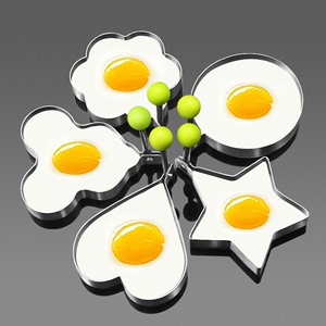 磨具套早餐煎饼卡通造型模子不锈钢煎蛋模具花形多形状鸡蛋饭团.