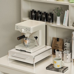 胶囊咖啡收纳展示架雀巢nespresso咖啡机器具收纳抽屉式垫高底座