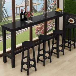 现代实木酒吧桌椅家用高脚桌家用简易高脚吧台桌高脚桌隔断小吧台